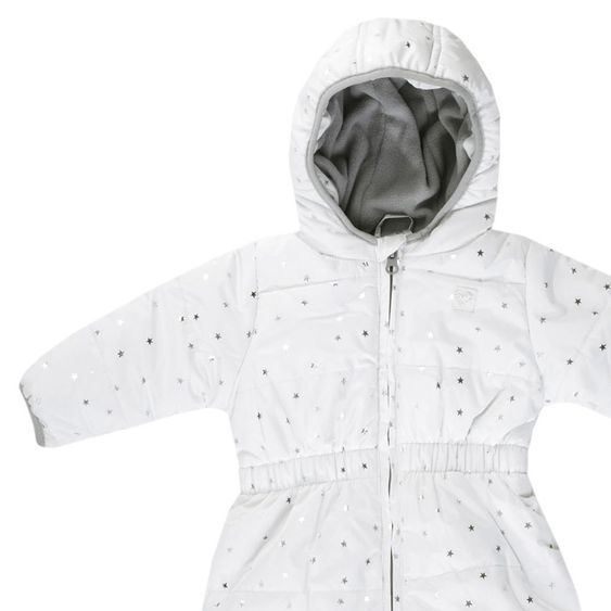 Jacky Schneeanzug wattiert - Sternchen Metallic Offwhite - Gr. 56