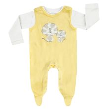 Set interlock romper & shirt - lions yellow - size 50