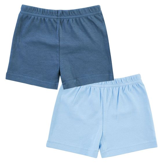 Jacky Shorts 2er Pack Little Adventurer - Hellblau Dunkelblau - Gr. 50/56