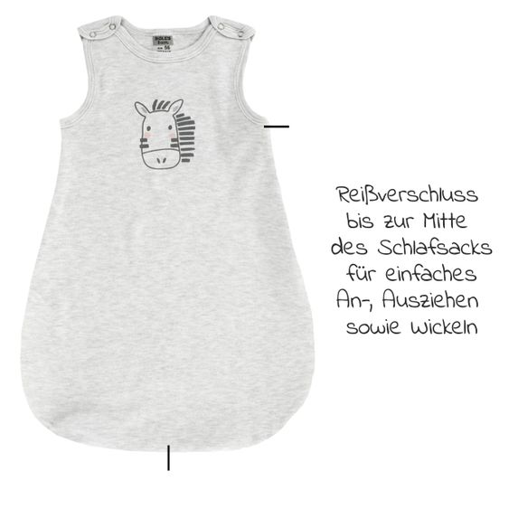 Jacky Sommer Schlafsack 2er Pack - Safari Grau - Gr. 56