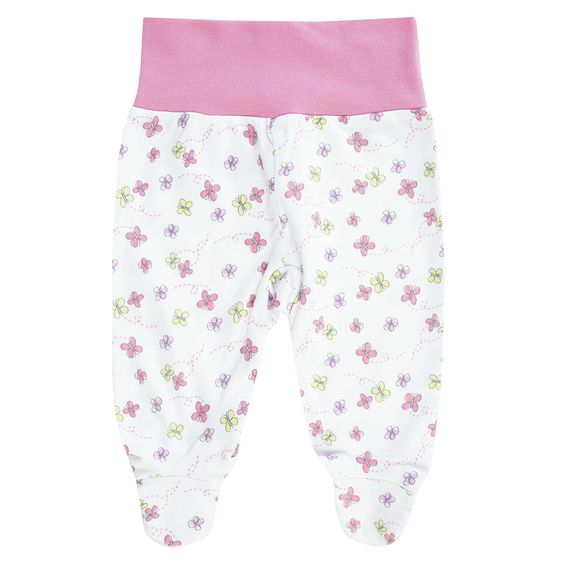 Jacky Stampelhose 2er Pack - Blume Rosa Weiß - Gr. 50/56