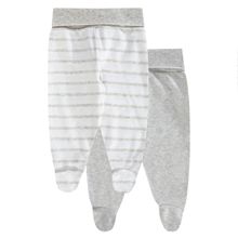 Romper pants 2-pack - Grey White - Size 74