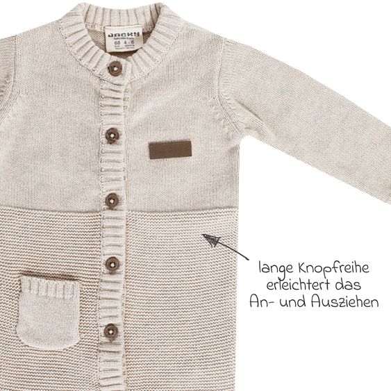 Jacky Strick-Overall - Beige Melange - Gr. 62