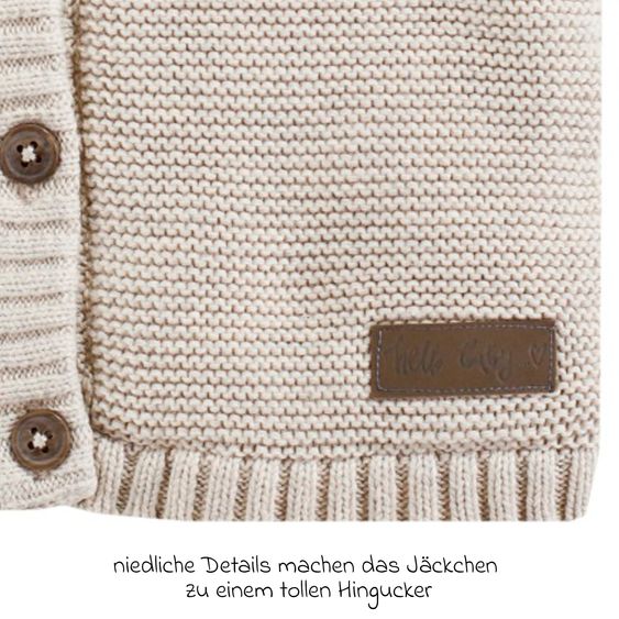 Jacky Cardigan - Beige melange - Size 68