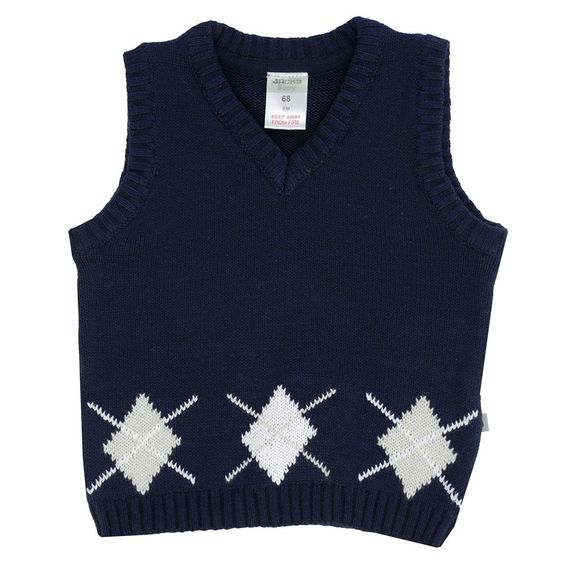 Jacky Knitted sweater Classics - check navy - size 74
