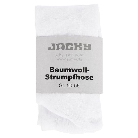 Jacky Strumpfhose - Uni Weiß - Gr. 50 / 56