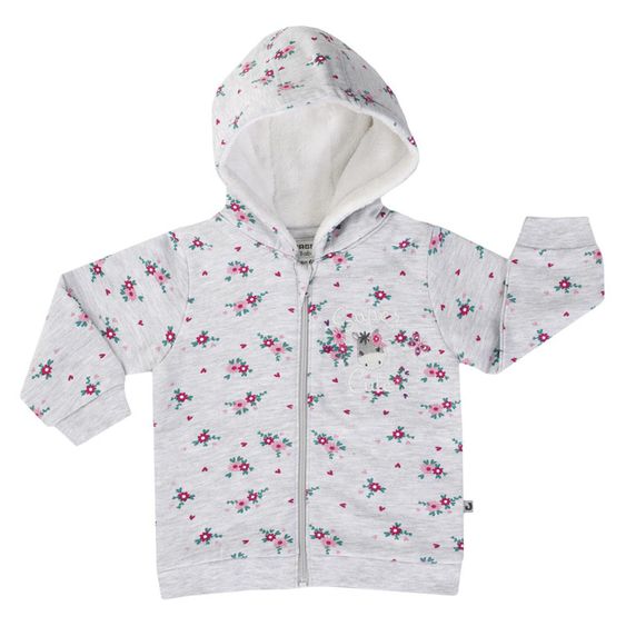 Jacky Sweatjacke - Pretty Girl Hellgrau Melange - Gr. 56