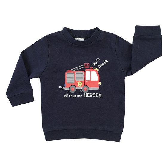 Jacky Sweatshirt Feuerwehr - Marine - Gr. 62