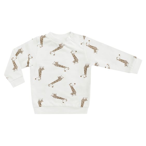 Jacky Sweatshirt - Giraffe allover - Offwhite - Size 62