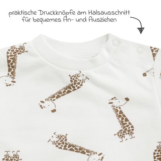 Jacky Sweatshirt - Giraffe allover - Offwhite - Size 62