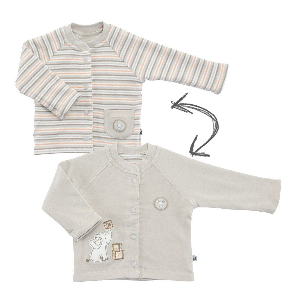 Jacky Wende-Jacke Elephant - Ringel Beige - Gr. 50
