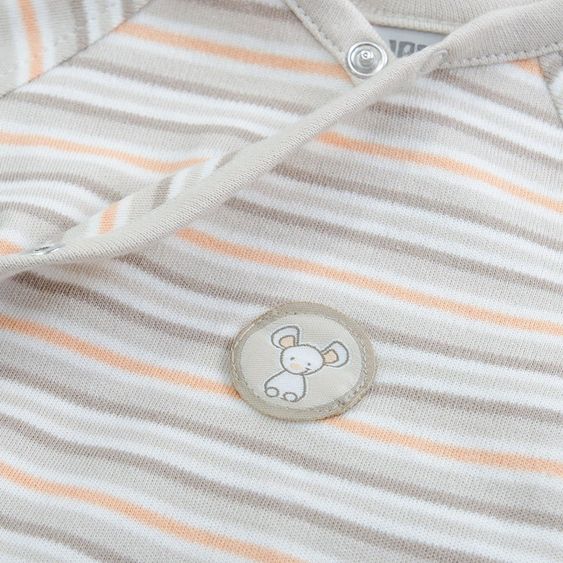 Jacky Wickelbody Kurzarm  Elephant - Ringel Beige - Gr. 50