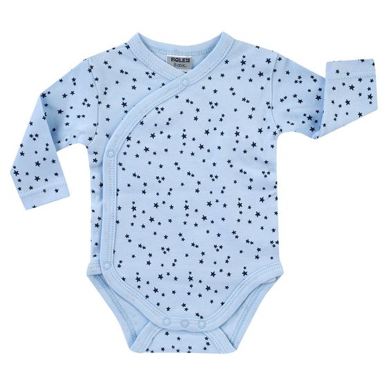 Jacky Wickelbody Langarm 2er Pack - Bär Navy Hellblau - Gr. 50/56