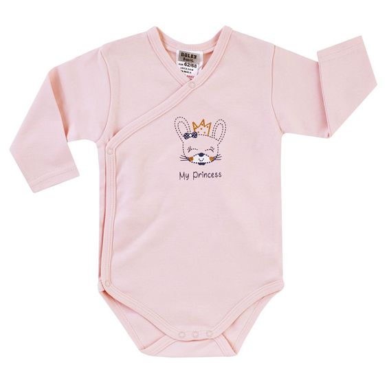 Jacky Wickelbody Langarm 2er Pack My Princess - Rosa Weiß - Gr. 50/56