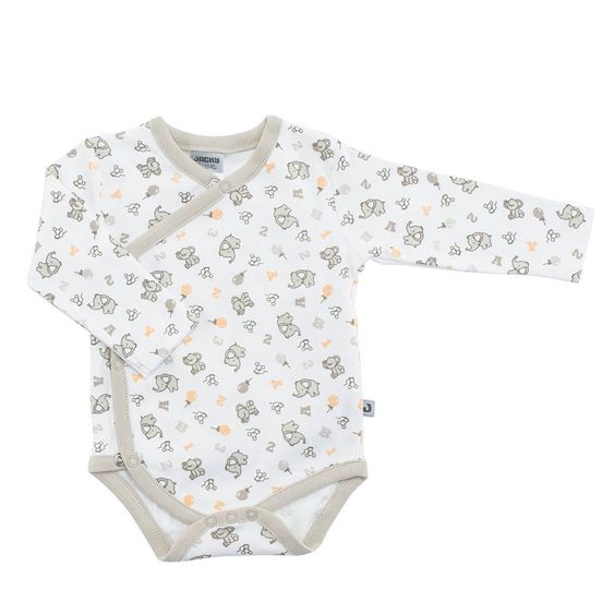 Jacky Wickelbody Langarm  Elephant Allover - Offwhite - Gr. 50