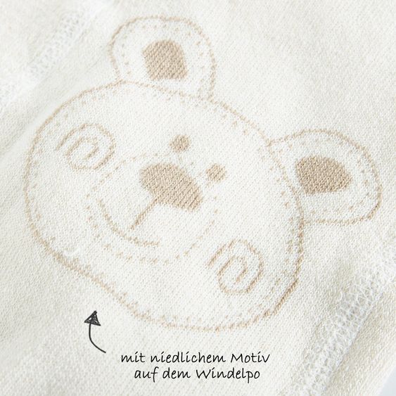Jacobs Babymoden Lot De 2 Collant Thermo - Offwhite Brun Clair - Taille: 62 / 68