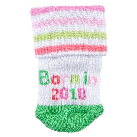 Jacobs Babymoden Erstlingssocken 2er Pack Born in 2018 - Pink