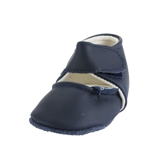 Jacobs Babymoden Lederschuh mit Klettverschluss - Dunkelblau - Gr. 18