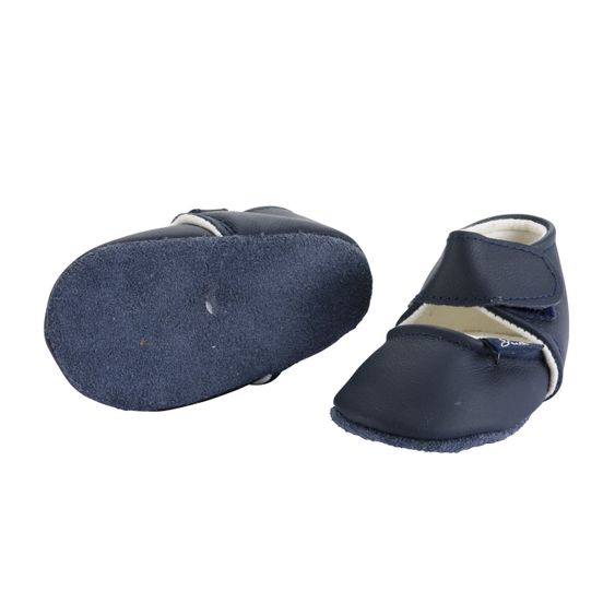 Jacobs Babymoden Lederschuh mit Klettverschluss - Dunkelblau - Gr. 18