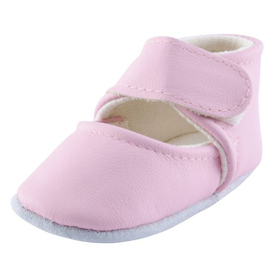 Jacobs Babymoden Lederschuh mit Klettverschluss - Rosa - Gr. 18