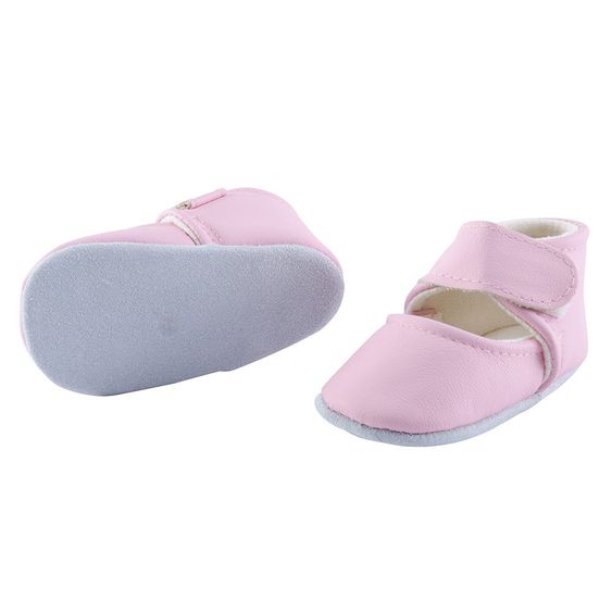 Jacobs Babymoden Lederschuh mit Klettverschluss - Rosa - Gr. 18