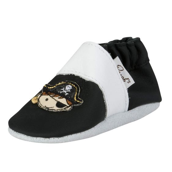 Jacobs Babymoden Lederschuh Pirat - Schwarz - Gr. 18 / 19