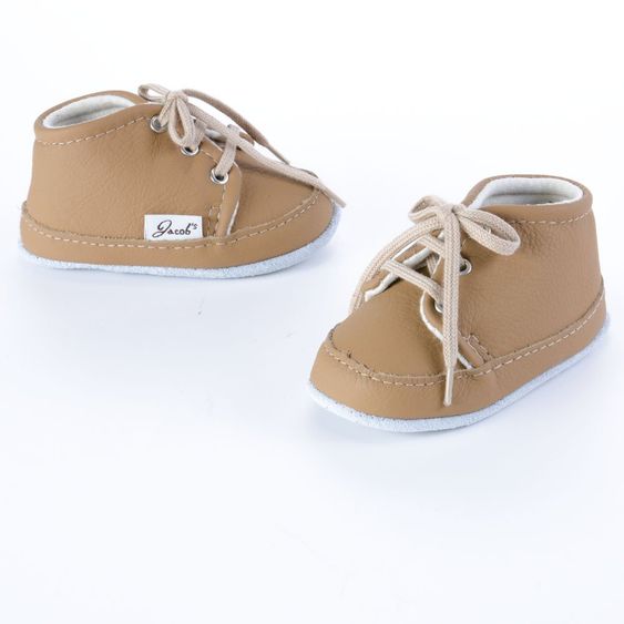 Jacobs Babymoden Lederschuh zum Schnüren - Braun - Gr. 19