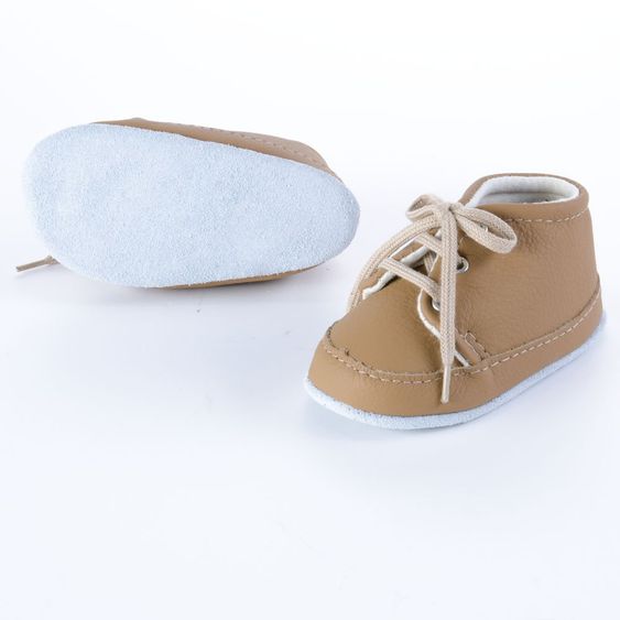 Jacobs Babymoden Lederschuh zum Schnüren - Braun - Gr. 19