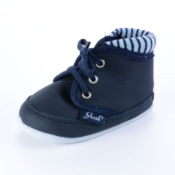 Jacobs Babymoden Lederschuh zum Schnüren - Marine - Gr. 18