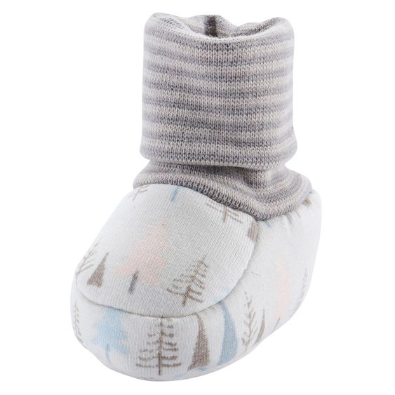 Jacobs Babymoden Schuh mit Bündchen - Wald Rosa - Gr. 15/16