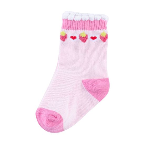 Jacobs Babymoden Socken Erdbeeren - Rosa - Gr. 17 / 18