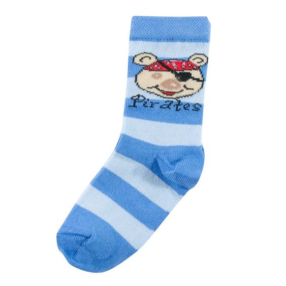 Jacobs Babymoden Socken Pirat - Blau - Gr. 19 / 20