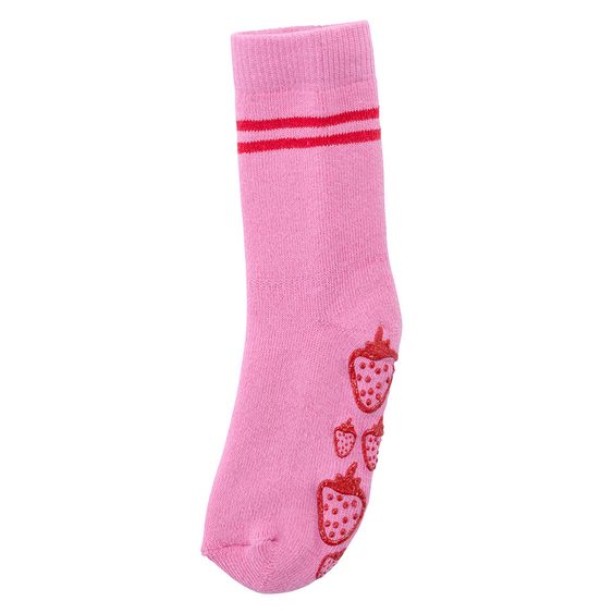 Jacobs Babymoden Stopper-Frottesocken ABS - Erdbeere Rosa - Gr. 19/20