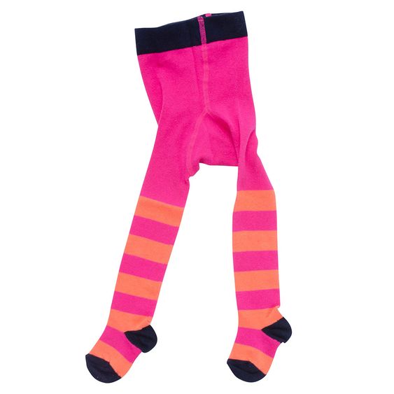 Jacobs Babymoden Strumpfhose - Ringel Pink Orange - Gr. 62/68