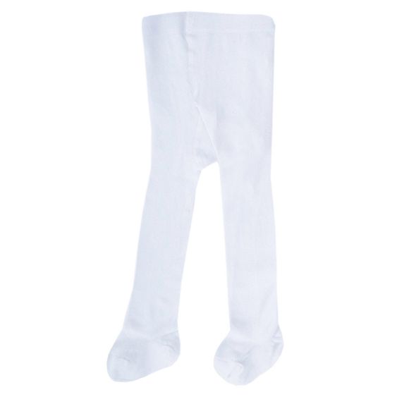 Jacobs Babymoden Strumpfhose - Uni Weiß - Gr. 62 / 68