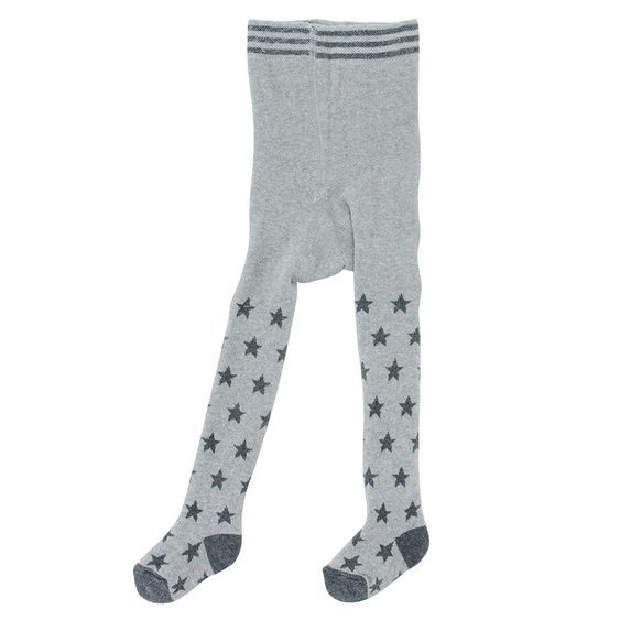 Jacobs Babymoden Thermo-Strumpfhose Sterne - Grau - Gr. 50 / 56