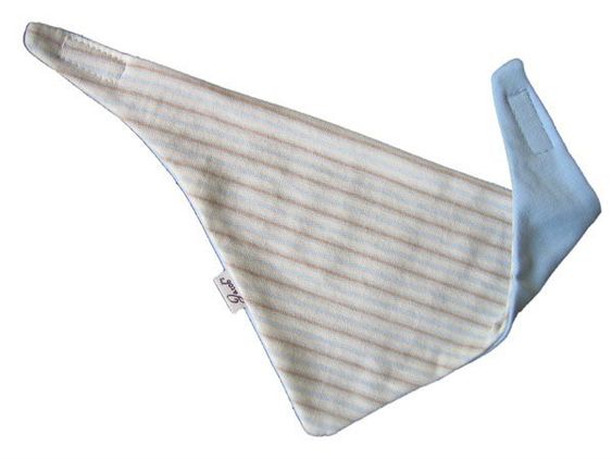 Jacobs Babymoden Wende-Halstuch Ringel - Blau Beige