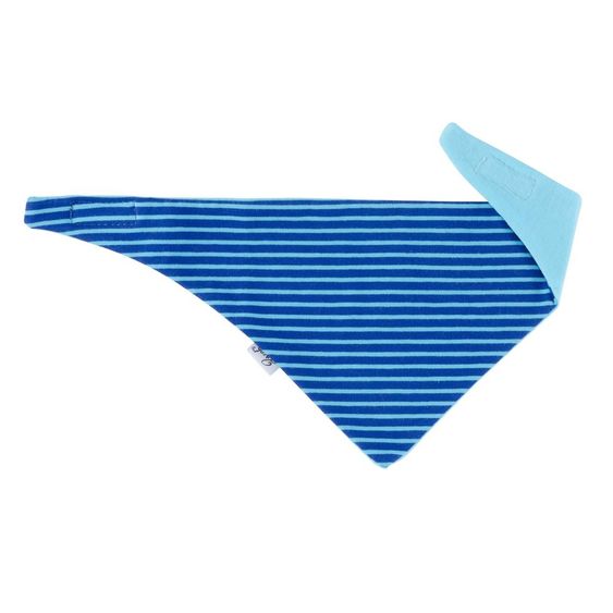Jacobs Babymoden Wende-Halstuch Ringel - Blau Hellblau