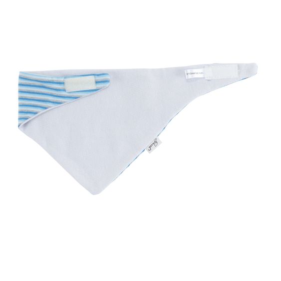 Jacobs Babymoden Sciarpa reversibile a righe - Grigio turchese