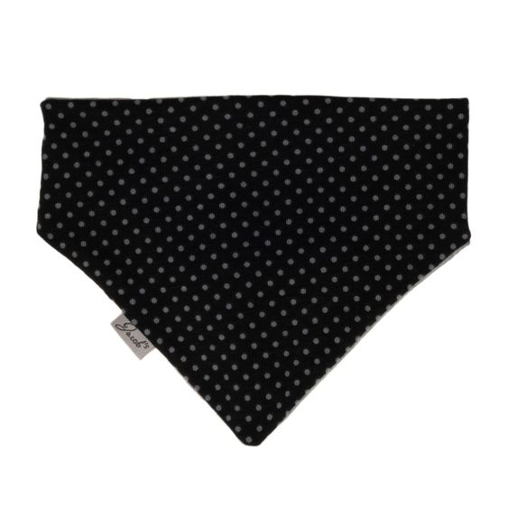 Jacobs Babymoden Sciarpa reversibile - Pois - Nero Grigio