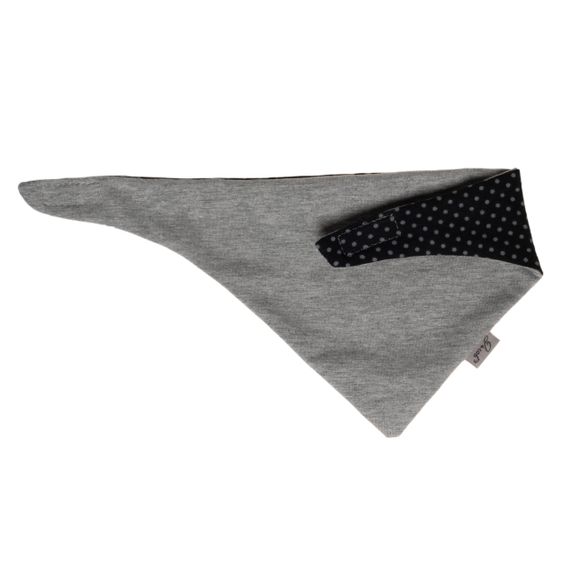 Jacobs Babymoden Sciarpa reversibile - Pois - Nero Grigio