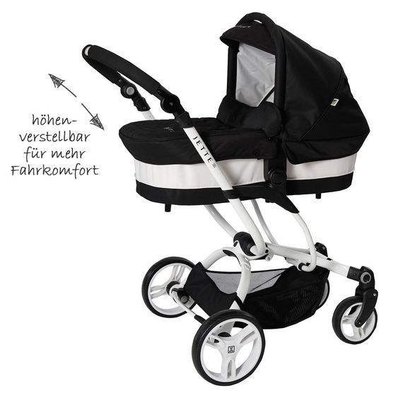 Jette Kombi-Kinderwagen Jeremy - Black & White