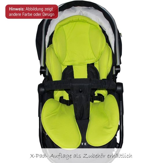 Jette Kombi-Kinderwagen Jeremy - Black & White