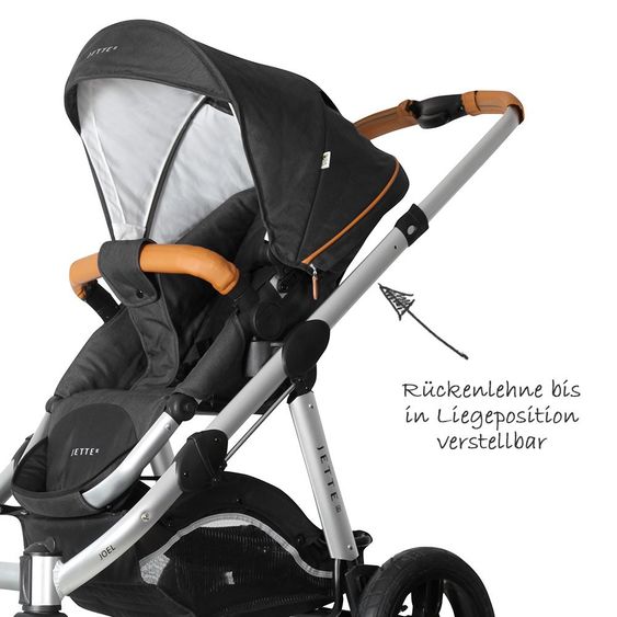 Jette Kombi-Kinderwagen Joel Air - Fishbone Graphite