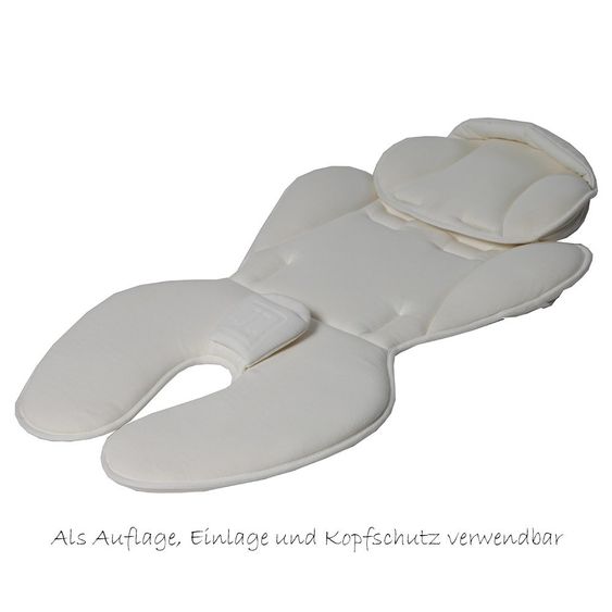 Jette Universal-Auflage X-Pad Memory Foam für Kinderwagen - Weiß
