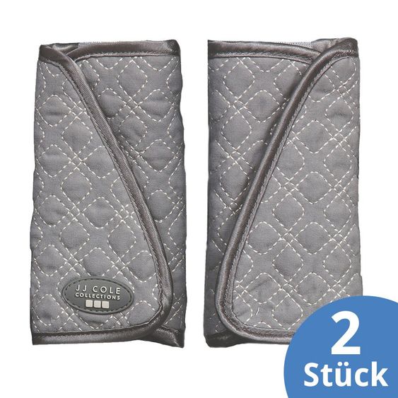 JJ COLE Gurtpolster Strap Cover - 2er Pack - Graphite