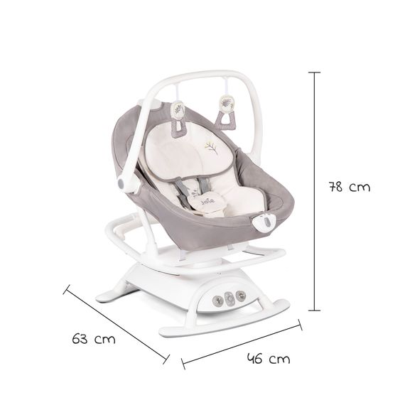 joie 2in1 baby swing Sansa from birth - 13 kg removable seat can be used as a baby bouncer - Fern