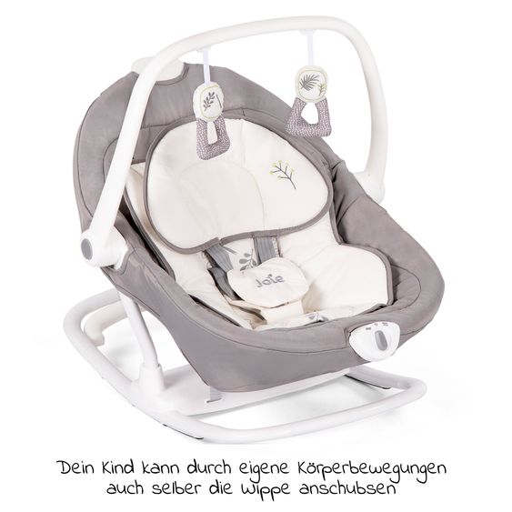 joie 2in1 baby swing Sansa from birth - 13 kg removable seat can be used as a baby bouncer - Fern