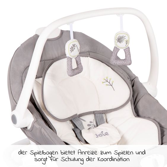 joie 2in1 baby swing Sansa from birth - 13 kg removable seat can be used as a baby bouncer - Fern