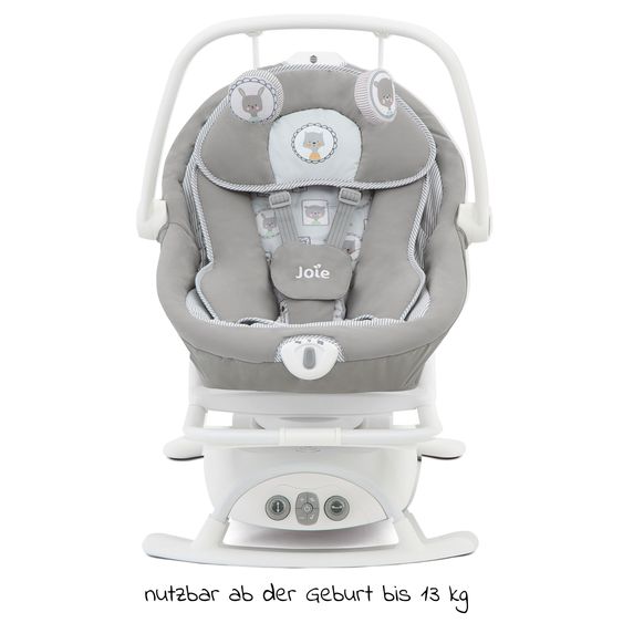 joie 2in1 Babyschaukel Sansa ab Geburt - 13 kg abnehmbarer Sitz als Babywippe nutzbar - Portrait